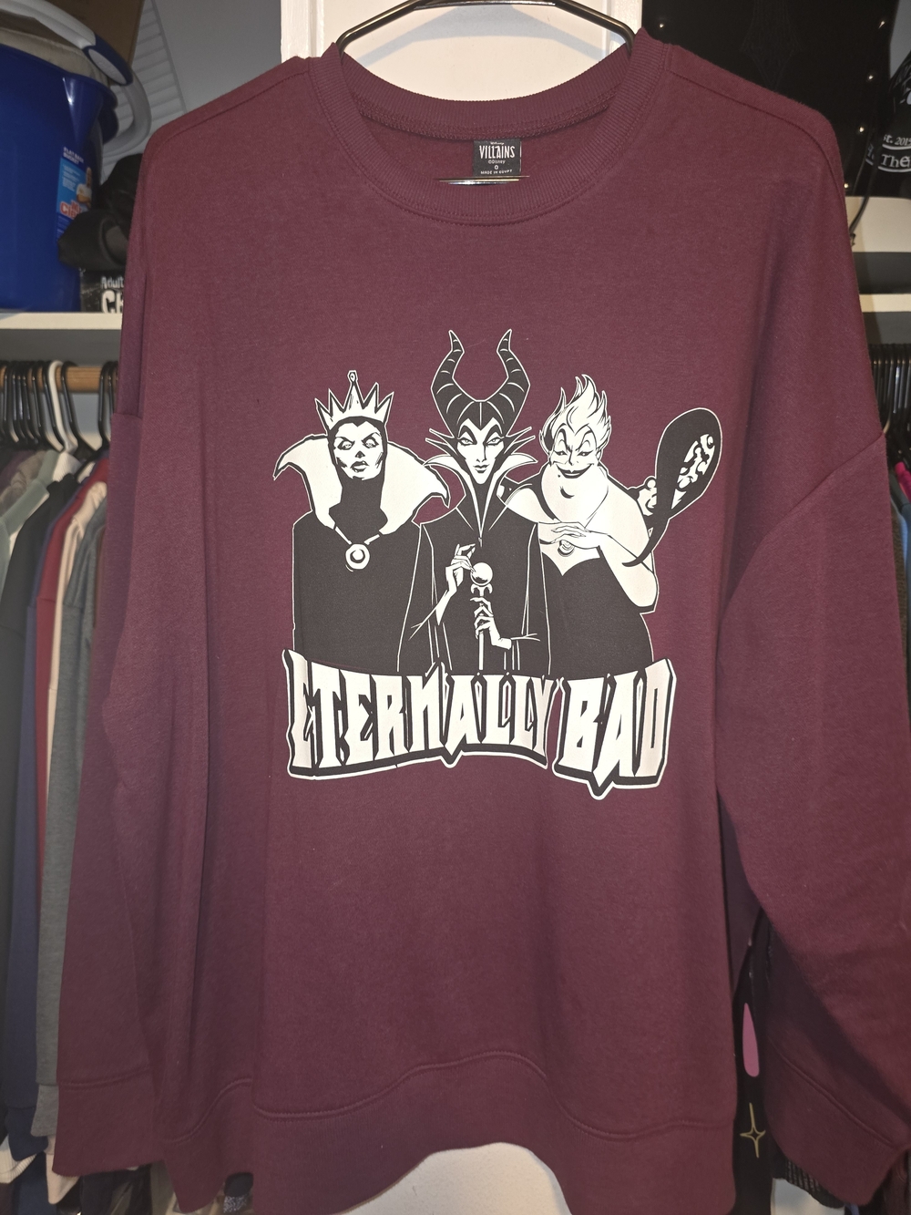 Torrid NWOT Disney Villains 'Eternally Bad' Graphic Sweatshirt